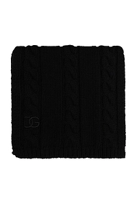 Dolce & Gabbana Cable-Knit Logo Scarf
