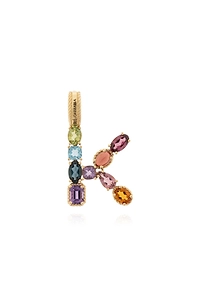 Rainbow Alphabet K 18 Kt Charm