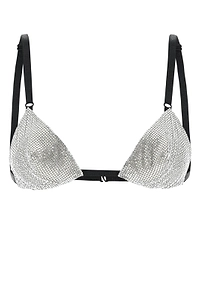 Dolce & Gabbana Embellished Spaghetti Strap Triangle Bra