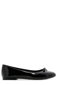Dolce & Gabbana Kids Bow Embellished Ballerina Shoes