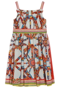 Dolce & Gabbana Kids Carretto-Printed Sleeveless Dress