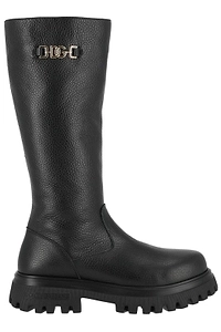 Dolce & Gabbana Kids Dg Plaque Chunky Boots