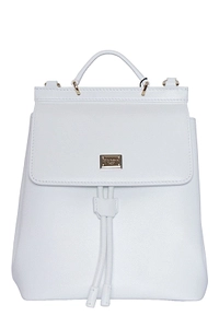 Dolce & Gabbana Kids Drawstring Logo Plaque Backpack