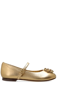 Dolce & Gabbana Kids Embellished Ballet Flats
