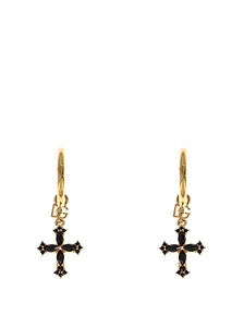 Dolce & Gabbana Logo Lettering Hoop Earrings