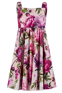 Dolce & Gabbana Kids Floral-Printed Sleeveless Dress