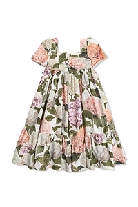 Dolce & Gabbana Kids Hydrangea-Printed Pleated Dress