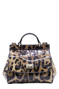 Dolce & Gabbana Kids Leopard Logo Plaque Bag