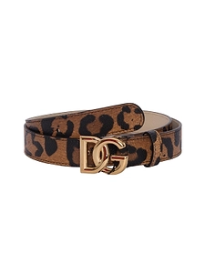 Dolce & Gabbana Kids Leopard Printed Belt