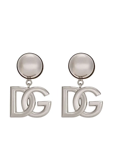 Dolce & Gabbana Logo Plaque Clip-On Earrings