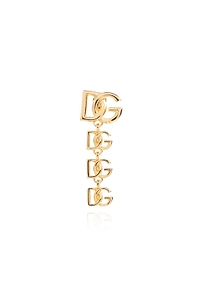 Dolce & Gabbana Logo-Plaque Drop Earring