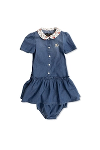 Dolce & Gabbana Kids Logo Embroidery Dress