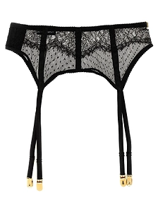 Dolce & Gabbana Logo Plaque Lace Garters