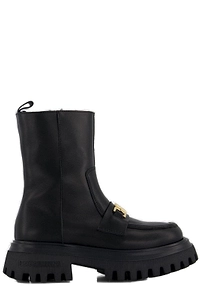 Dolce & Gabbana Kids Logo Plaque Boots