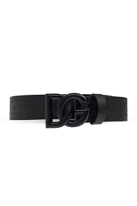 Dolce & Gabbana Kids Logo Plaque Buckled Belt