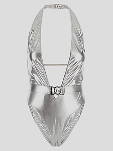 Dolce & Gabbana Logo Plaque One-Piece Swimsuit
