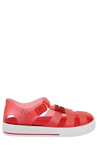 Dolce & Gabbana Kids Logo Plaque Round Toe Sandals