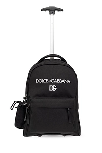 Dolce & Gabbana Kids Logo Printed Trolley Backpack