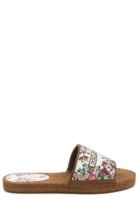 Dolce & Gabbana Floral Embroidered Espadrilla Slides