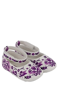 Dolce & Gabbana Kids Majolica-Print Ankle Strapped Ballerina Shoes