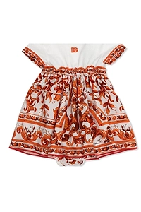 Dolce & Gabbana Kids Majolica-Print Dress Set