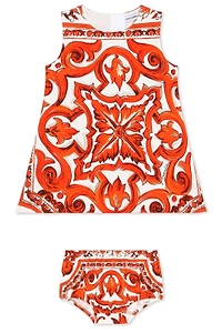 Dolce & Gabbana Kids Majolica-Print Dress