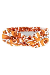 Dolce & Gabbana Kids Majolica-Print Poplin Headband