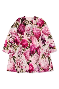 Dolce & Gabbana Kids Peony-Print Interlock Dress