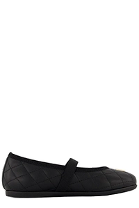 Dolce & Gabbana Kids Quilted Logo Ballerinas