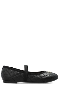 Dolce & Gabbana Kids Quilted Logo Ballet Flats