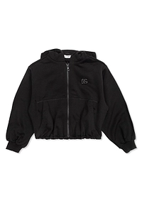 Dolce & Gabbana Kids Hooded Logo Zip Sweatshirt