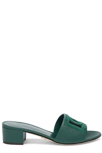 Dolce & Gabbana Logo Embellished Mules