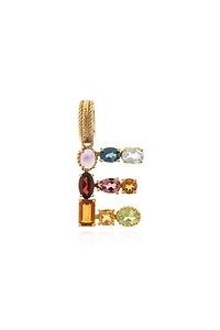 Rainbow Alphabet E 18 Kt Charm