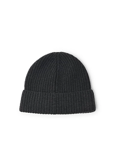 Dolce & Gabbana Ribbed Logo-Patch Beanie Hat