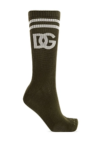 Dolce & Gabbana Striped Logo Socks