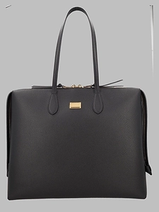 Structured Leather Tote Bag