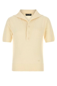 Dolce & Gabbana Textured Knit Polo Shirt