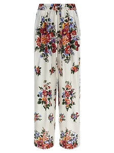 Dolce & Gabbana Vanity Floral Wide-Leg Pants