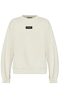Dolce & Gabbana Vintage Effect Logo Patch Sweatshirt