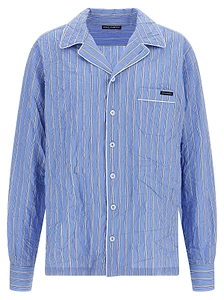 Dolce & Gabbana Vanity Crinkled Pajama Shirt