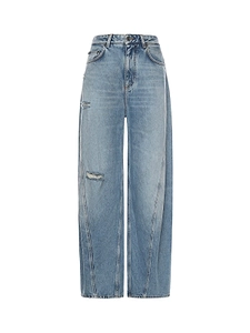 Dolce & Gabbana Wide Leg Distressed Jeans