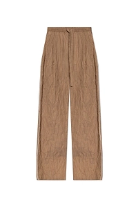 Dolce & Gabbana Wrinkled Effect Pinstriped Trousers