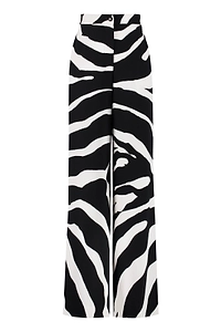 Dolce & Gabbana Zebra-Printed High Waist Flared Pants