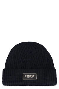 Dondup Ribbed Knit Cuffed Beanie