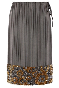 Dries Van Noten Embellished Midi Skirt