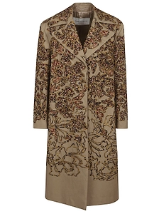 Dries Van Noten Embellished Long Coat
