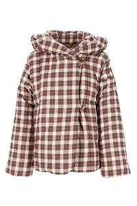 Dries Van Noten Checked Padded Hooded Jacket