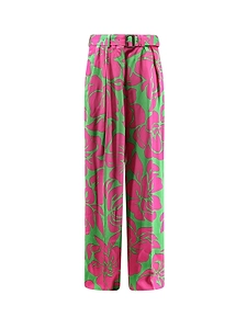 Floral Wide-Leg Pants