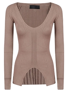 Dondup V-Neck Knitted Top
