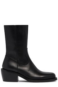 Dries Van Noten Square Toe Biker Boots
